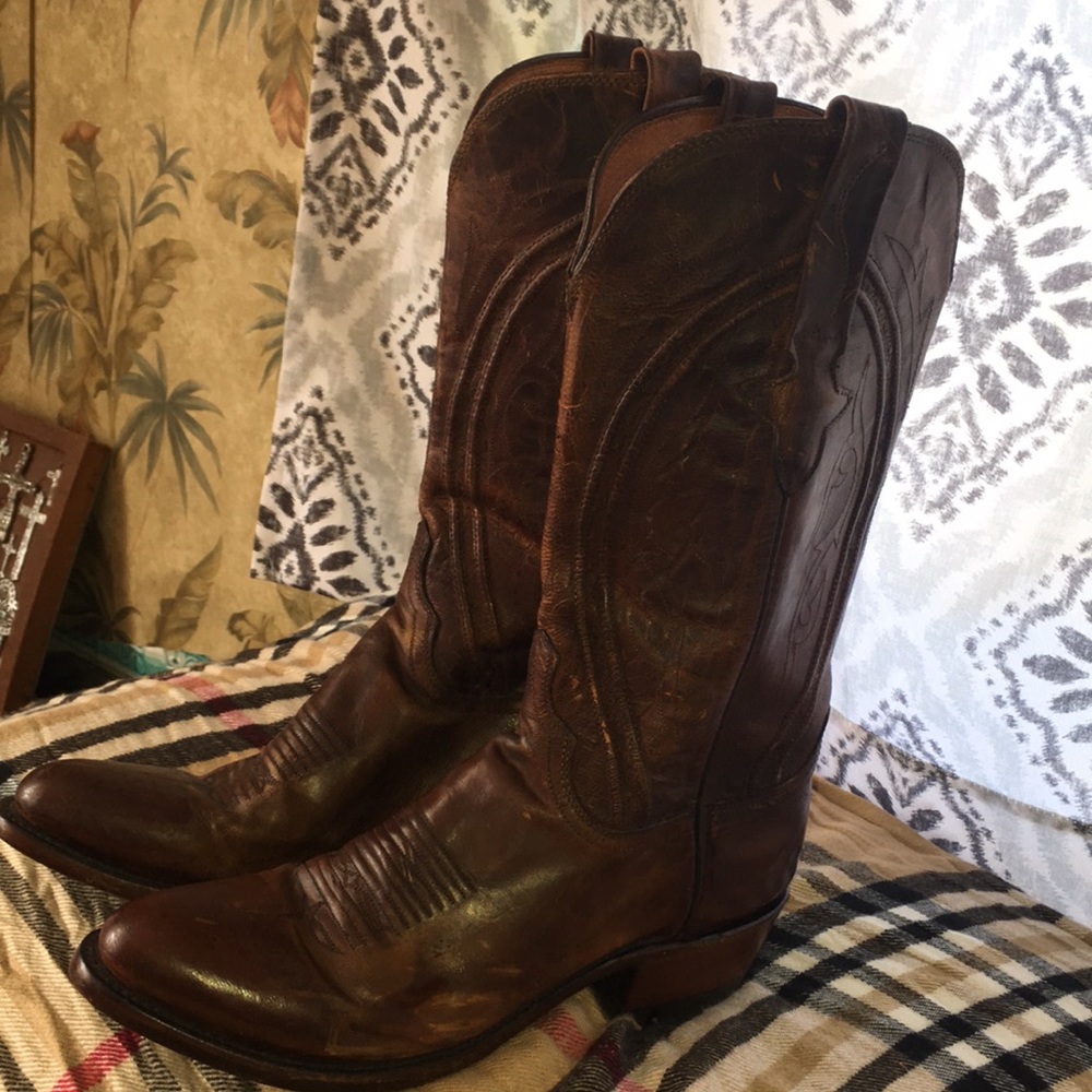 Lucchese leather boots 9